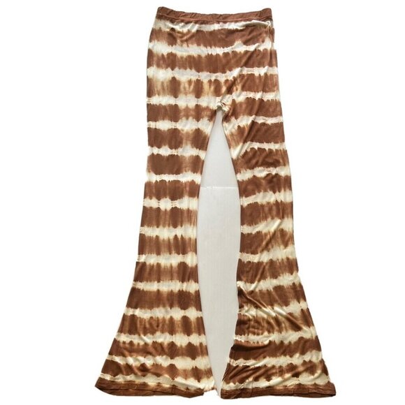 Raga Women's Orange Beach Striped Soft Flare Casual Pants R518 - Picture 8 of 9